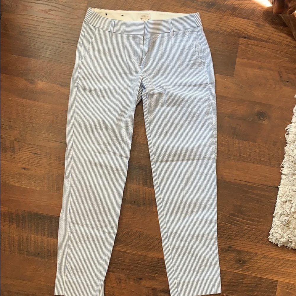 J. Crew seersucker pants size 00